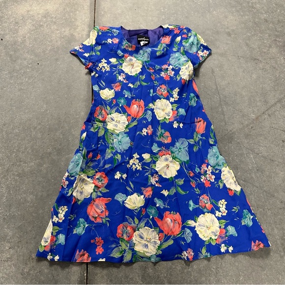 90s Slinky Floral Bodycon Dress (S)